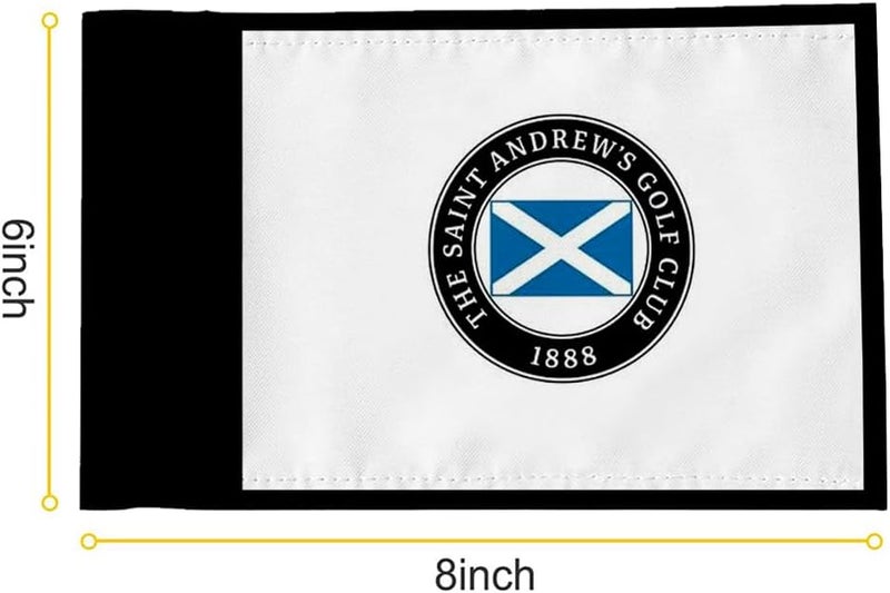 2BUT Saint Andrews Golf Club Golf Pin USGA Flag Practic Putting Green Golf Flag For Backyard Garden Double-Sewn 600D Nylon Miniature Pin Flag Regulation Tube Flag(8"x6") - Image 2